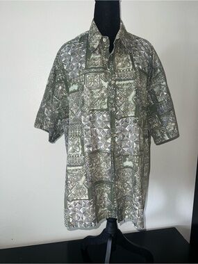 Men’s Hawaiian Tropical Vacation Resort‎ Button Down Sz XL